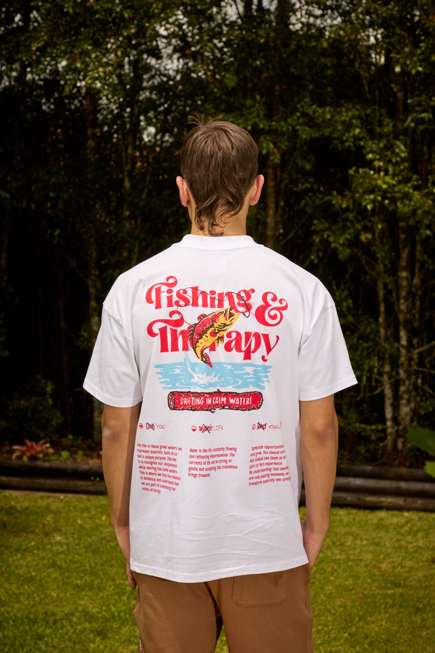 Camiseta FISHING THERAPY blanca