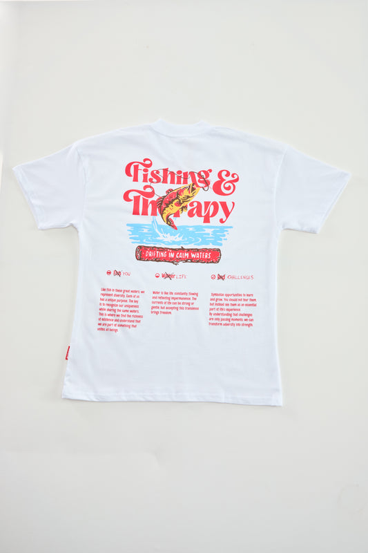 Camiseta FISHING THERAPY blanca