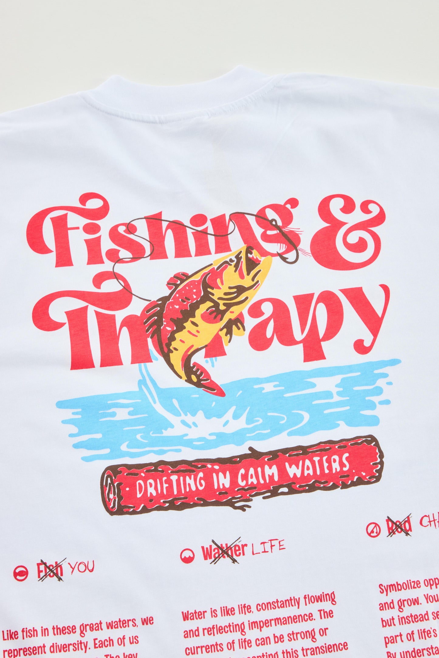 Camiseta FISHING THERAPY blanca